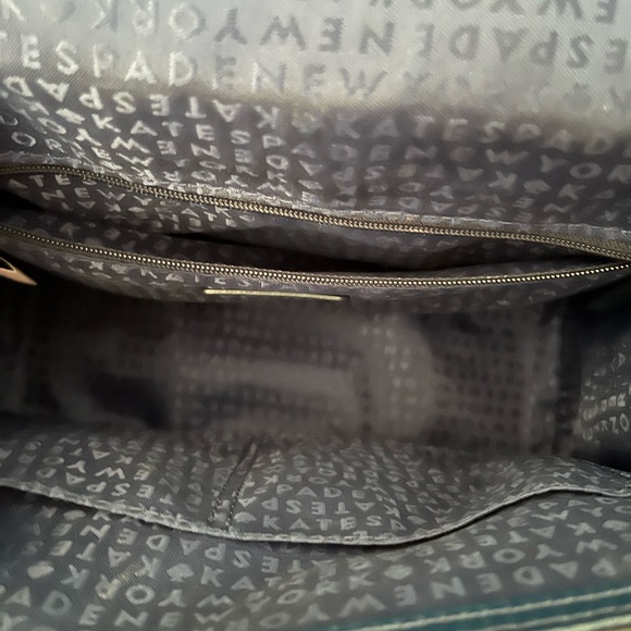 Kate Spade Navy Blue Croc-Embossed Women's Bag, Knightsbridge Doris satchel - Picture 7 of 7